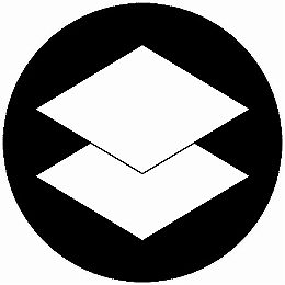 乐天商城 - 【送料無料】家紋シール 重ね菱 丸型 or 四角 KS-5595