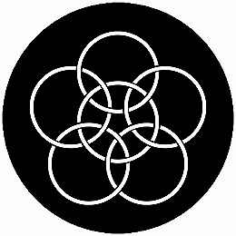 【送料無料】家紋シール 釜敷き梅鉢 丸型 or 四角 KS-5601