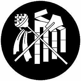 【送料無料】家紋シール 鈴違い幣 丸型 or 四角 KS-5603