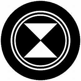 乐天商城 - 【送料無料】家紋シール 陰丸向かい鱗 丸型 or 四角 KS-5633