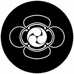 乐天商城 - 【送料無料】家紋シール 陰木瓜に三つ巴 丸型 or 四角 KS-5650