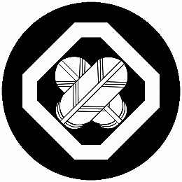 乐天商城 - 【送料無料】家紋シール 隅切り角に違い鷹の羽2 丸型 or 四角 KS-5720