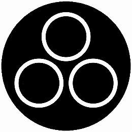 乐天商城 - 【送料無料】家紋シール 陰の三つ星 丸型 or 四角 KS-5813