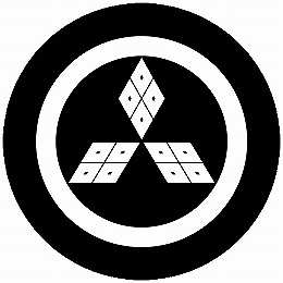 乐天商城 - 【送料無料】家紋シール 中輪に三つ隅合わせ四つ目菱 丸型 or 四角 KS-5936