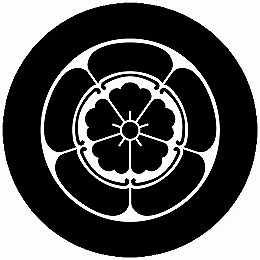 乐天商城 - 【送料無料】家紋シール 石持ち地抜き瓜に唐花 丸型 or 四角 KS-5989