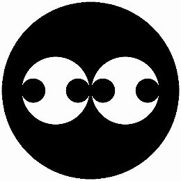 【送料無料】家紋シール 並び分銅 丸型 or 四角 KS-6129