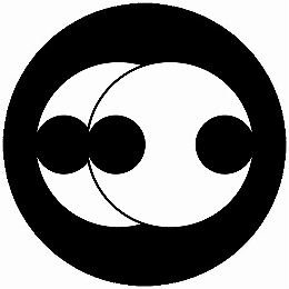 【送料無料】家紋シール 比翼分銅 丸型 or 四角 KS-6140