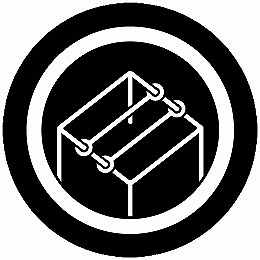 乐天商城 - 【送料無料】家紋シール 中輪に角五徳 丸型 or 四角 KS-6167