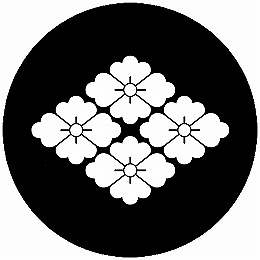 乐天商城 - 【送料無料】家紋シール 四つ花角 丸型 or 四角 KS-6240