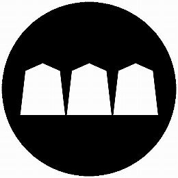 【送料無料】家紋シール 三つ将棋駒 丸型 or 四角 KS-6258