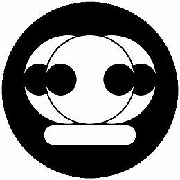 【送料無料】家紋シール 三つ重ね分銅に一 丸型 or 四角 KS-6259