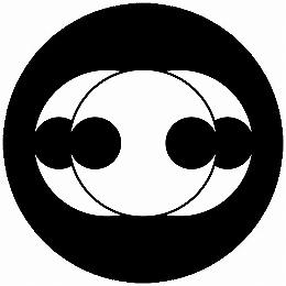 【送料無料】家紋シール 三つ重ね分銅 丸型 or 四角 KS-6260