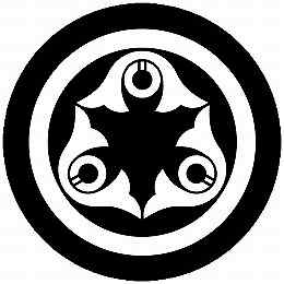 乐天商城 - 【送料無料】家紋シール 丸に星付き鍬形 丸型 or 四角 KS-6348