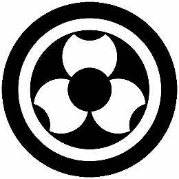 【送料無料】家紋シール 丸に三つ寄せ分銅 丸型 or 四角 KS-6356