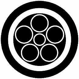 乐天商城 - 【送料無料】家紋シール 丸に陰星梅鉢 丸型 or 四角 KS-6434