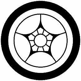 乐天商城 - 【送料無料】家紋シール 丸に割り梅鉢 丸型 or 四角 KS-6442