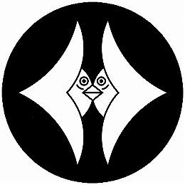 乐天商城 - 【送料無料】家紋シール 向かい嘴合わせ雁金 丸型 or 四角 KS-6519