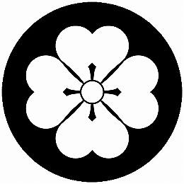 【送料無料】家紋シール 四つ片喰(酢漿草) 丸型 or 四角 KS-6545