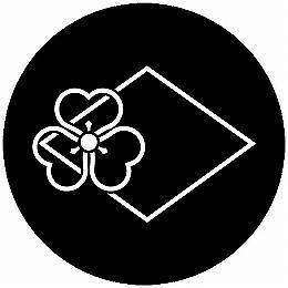 【送料無料】家紋シール 糸菱に陰菱出方喰(酢漿草) 丸型 or 四角 KS-6551