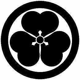 【送料無料】家紋シール 石持ち地抜き方喰(酢漿草) 丸型 or 四角 KS-6577