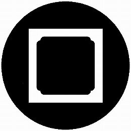 乐天商城 - 【送料無料】家紋シール 内隅入り角 丸型 or 四角 KS-6615