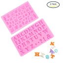 【DIY レジン 簡単ツール 初心者もOK!!】ピンク シリコンモールド レジン型用 文字と混合図形 サイズ113~142x71~78x8mm 2個セット【メー...
