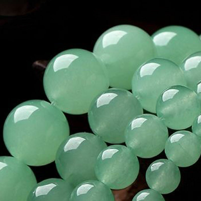 【h壊れにくい高品質タイプ】★半連売り★ 約10mm 丸珠 アベンチュリン グリーン [Aventurne Green] 緑色 《half-ren-aven-gr-10》[イレレ]【クリスタル神戸】