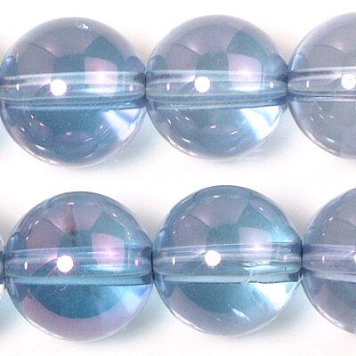 Rakuten - 【h壊れにくい高品質タイプ】★連売り★ 約8mm 丸珠コスモオーラ[cosmoaura] 青色《ren-cosm-bl-08》[シ3レ]【クリスタル神戸】