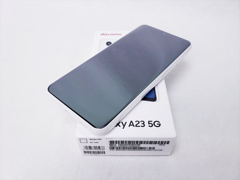 SC-56C ホワイト /Galaxy A23 5G 【 SIMFREE】、docomo、新品同様、未使用品