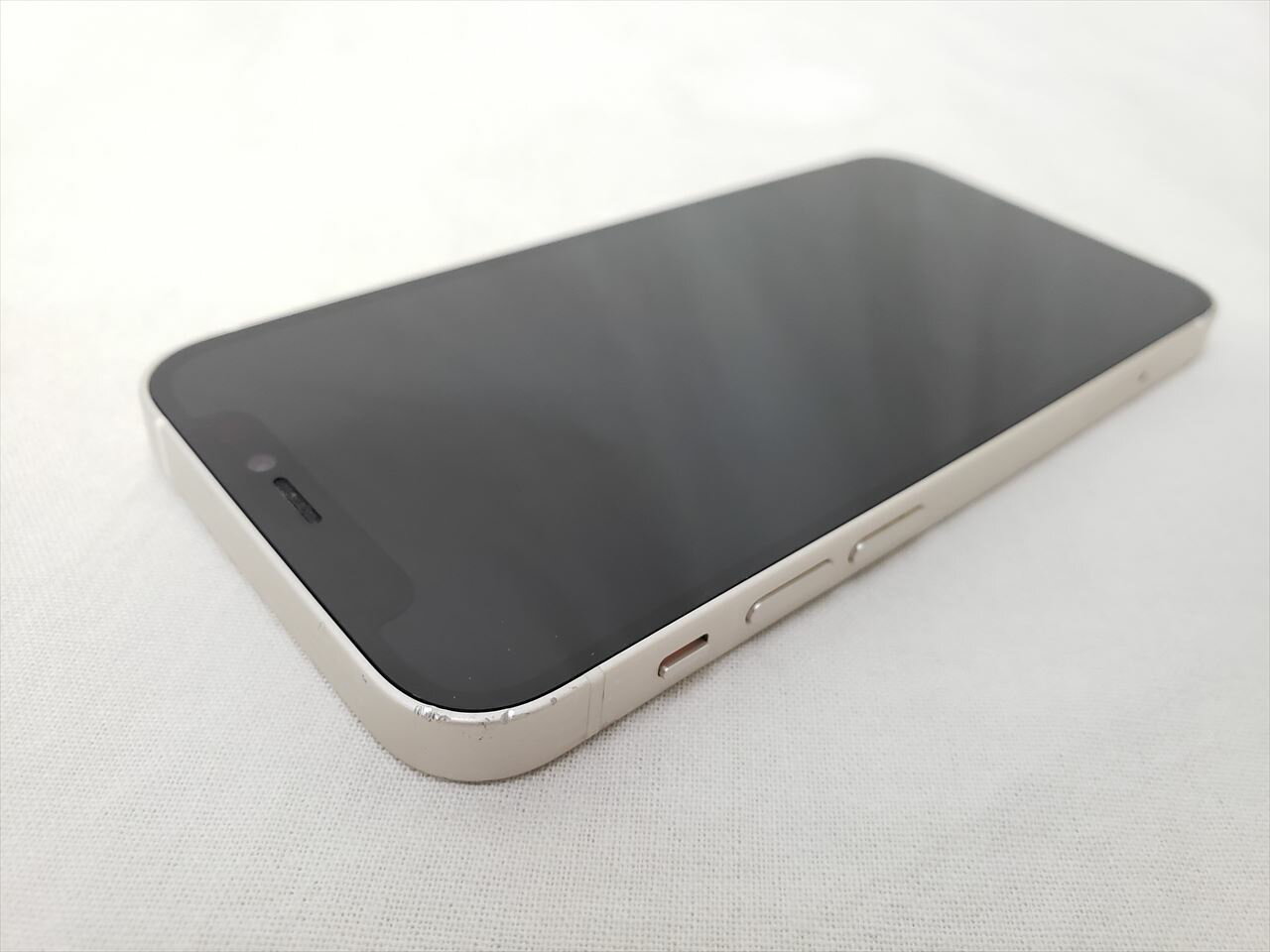 (中古) iPhone12 Mini 64GB ホワイト /MGA63J/A Y!mobile 【SIMロック解除品】、Ymobile