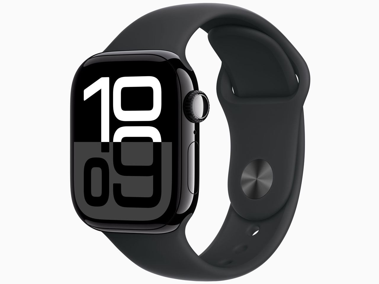 (中古) Apple Watch Series10 GPS 42mm ジェットブラックアルミニウム/ブラックスポーツバンドM/L MWWF3J/A未開封品