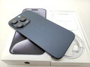 (中古) iPhone15 Pro 128GB ブルーチタニウム /MTUA3J/A 【国内版 SIMFREE】、SIMフリー