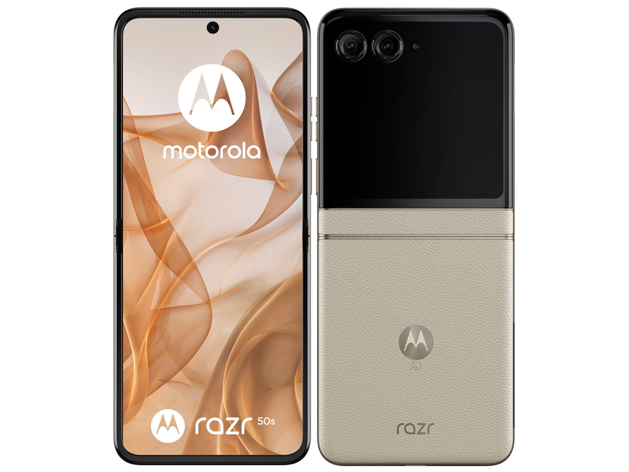 motorola razr 50s サンドクリーム 【 SIMFREE】、softbank、新品同様、未使用品