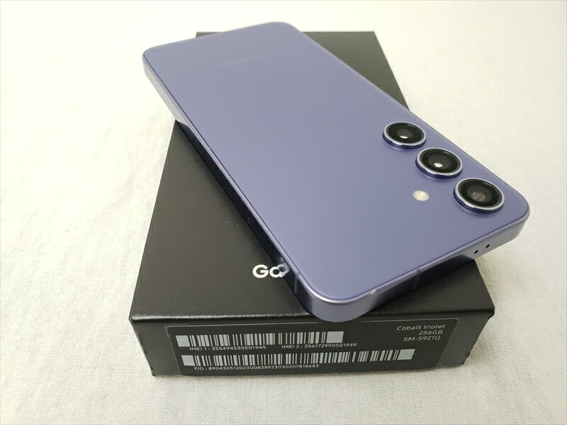 樂天商城 - (中古) Galaxy S24 （8GB/256GB） /SM-S921Q コバルトバイオレット 【国内版 SIMFREE】、SIMフリー