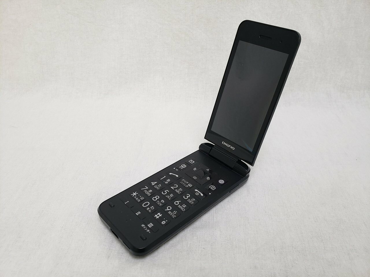 (中古) 902KC ブラック /DIGNO ケータイ3 【 SIMロックあり】、softbank