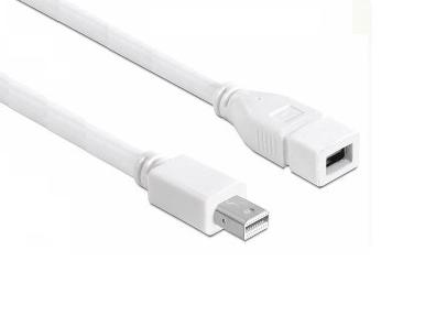 Mini Displayport/Thunderbolt to Mini Displayport 延長ケーブル 1.8m（オス-メス ） ☆WQXGA2560*1600