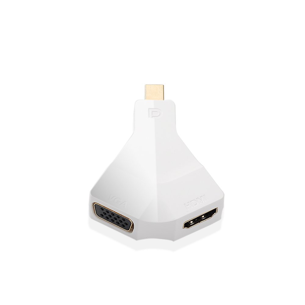 2in1Mini Displayport/Thunderbolt to VGAHDMIѴСץ֥ۥ磻ȡס4K x 2Kݡ