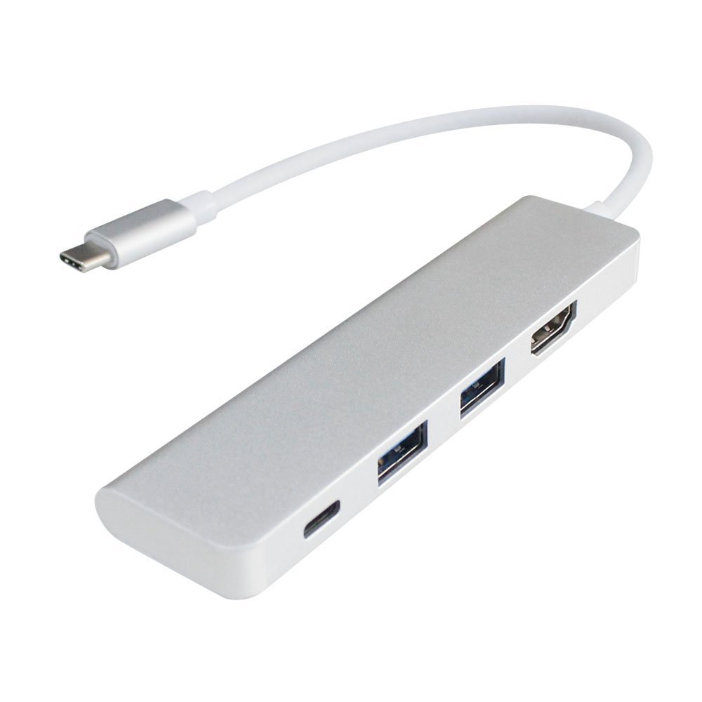 yz Type-C to HDMI / USB / USB-C ϊA_v^ 4in1 USBnu Type-C USB 3.0|[g / USB-C [d|[g / HDMI A~jEdグ RpNg 4KΉ @\ ^ MacBook / ChromeBook Pixel Ή