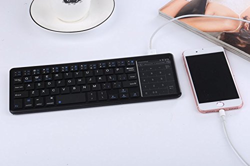 【送料無料】Bluetooth キーボード タッチパッド 超薄型 無線 ワイヤレスキーボード Windows Android iOS対応 ☆