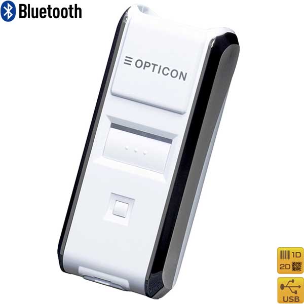 【オプトエレクトロニクス】Bluetooth 2次元コードスキャナ OPN-3102i-WHT GS1iOS対応（MFi認証）白