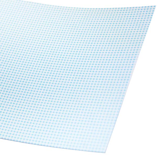 パソコンPOSセンターの券売機ロール紙 57.5×300m×35裏巻 ブルー150μ ミシン目5：5 5巻入　食券 チケットロール STK5730035B-5K55【代引手数料無料】♪｜アングル2