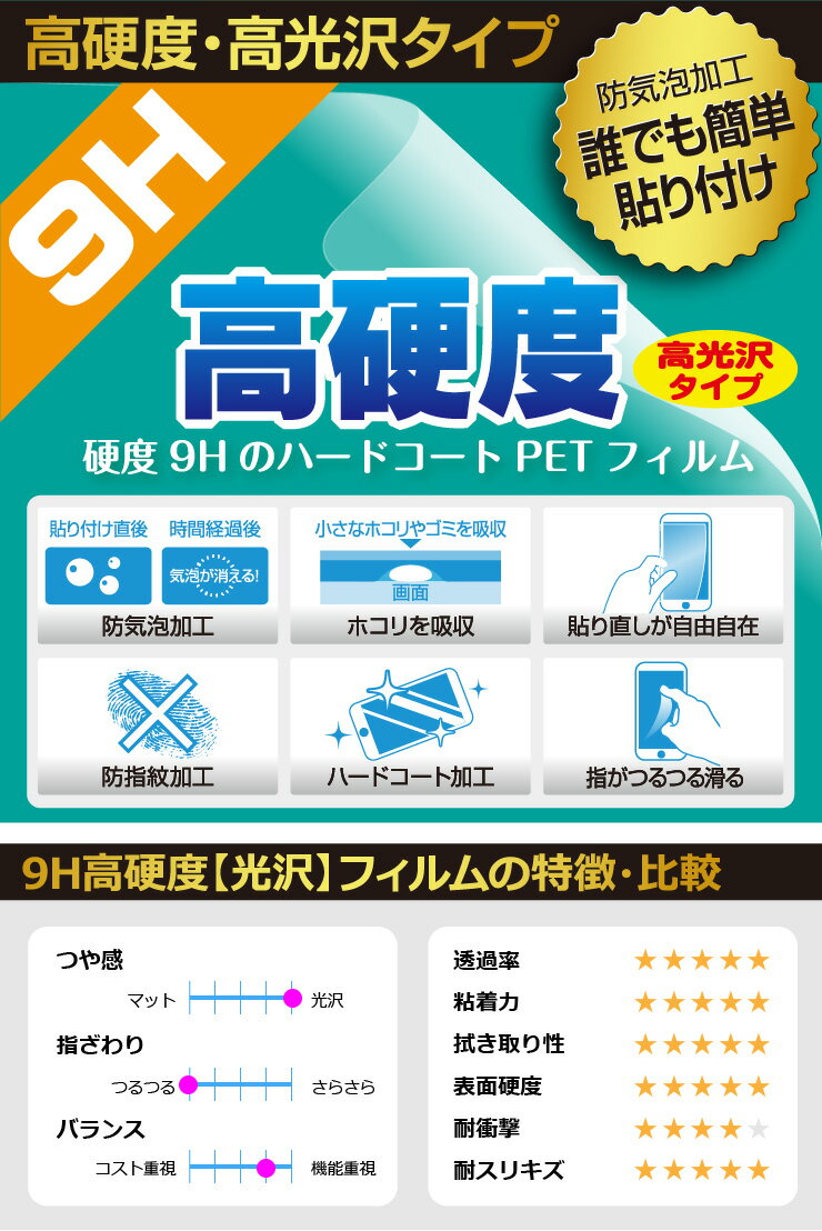 マウスでバトル!! 恐竜図鑑パソコン 用 9H高硬度【光沢】保護フィルム 日本製 自社製造直販