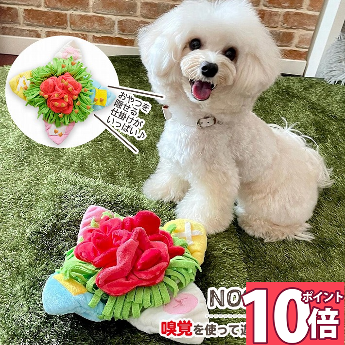 Rakuten - 【ポイント10倍 16日1:59迄】 犬 知育玩具 おやつ フード 知育 玩具 ノーズワーク ノーズワークマット おもちゃ 音が鳴る シャカシャカ /ノーズワークマット