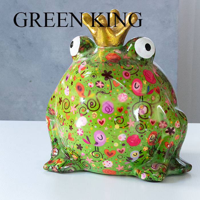 マネーバンクキングフロッグ BIG KING FROG ギフト かわいい おしゃれ インテリア 可愛い 子供 卒業 入学お祝い 貯金箱 雑貨 置き物 置物 カラフルな貯金箱 贈り物 幸運 幸せの貯金箱 貯まる 内祝い カエル かえる お金が帰る 動物 飾り プレゼント 誕生日 3