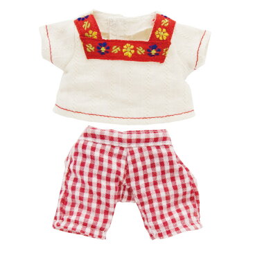 【メール便対象商品】TBチロリアンチュニックワンピ【身長12cm TB&COCO用】772713 洋服 ぬいぐるみ用 テディベア コスチューム 服 クマ くま おきがえ 着せ替え ぬい撮り 夏