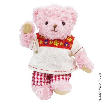 【メール便対象商品】TBチロリアンチュニックワンピ【身長12cm TB&COCO用】772713 洋服 ぬいぐるみ用 テディベア コスチューム 服 クマ くま おきがえ 着せ替え ぬい撮り 夏