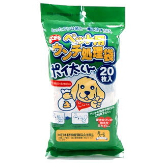 入荷目安：「2〜5営業日」■商品について紙袋とポリ袋が一体となったウンチ処理袋です。 毎日のお散歩にはもちろん、おでかけ時に携帯しておくと大変便利です。 ★　ウンチ処理袋　ポイ太くんの使い方　★ 1．ポリ袋の中に手を入れ、ウンチをつかんで取ります。 2．つかんだまま、紙袋とポリ袋をくるっと裏返します。 3．ポリ袋の口を締め、持ち帰ります。 4．ポリ袋から紙袋とウンチを取り出せば、水洗トイレでそのまま流せます。