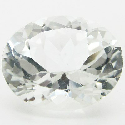 天然トパーズ ホワイトトパーズ 天然石 トパーズ 宝石 ルース カラット 誕生石 11月【 4.360 CT 11.0×9.1×6.2mm オーバル ダイヤモンドカット ファセットカット】