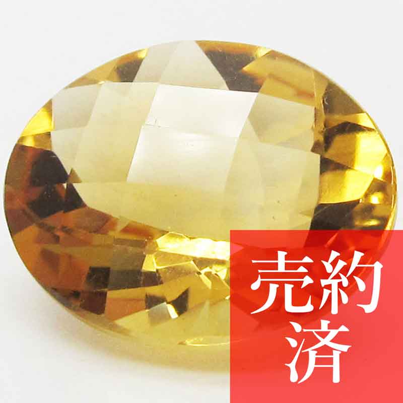 天然トパーズ イエロートパーズ 天然石 トパーズ 宝石 ルース カラット 誕生石 11月【 上級 4.200 CT 12.3mm×10.2mm×6.5mm 非加熱 オーバル チェスカット チェス】