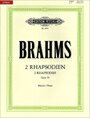 ピアノ 楽譜 ブラームス | 2つのラプソディー 作品79 | 2 Rhapsodies Op.79
